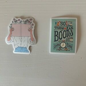 Free with any purchase! Book-Themed Sticker Set